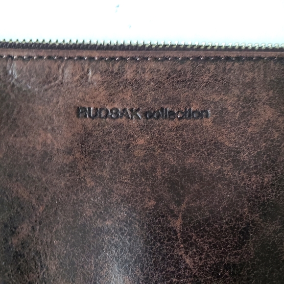 Rudsak Clutch Wristlet Distressed Leather Brown - Picture 5 of 10